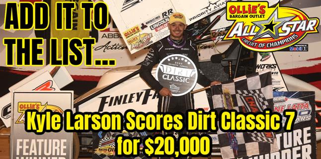 Kyle Larson scores 14th All Star win of 2020 in Li...