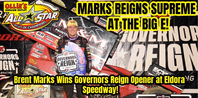 Brent Marks wins Governors Reign Opener at Eldora...