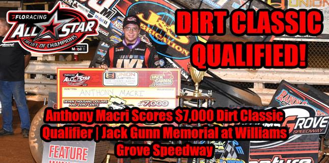 Anthony Macri scores $7,000 Dirt Classic Qualifier...