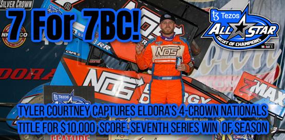 Tyler Courtney captures Eldora’s 4-Crown Nationals title for $10,000 score, seventh Series win of season