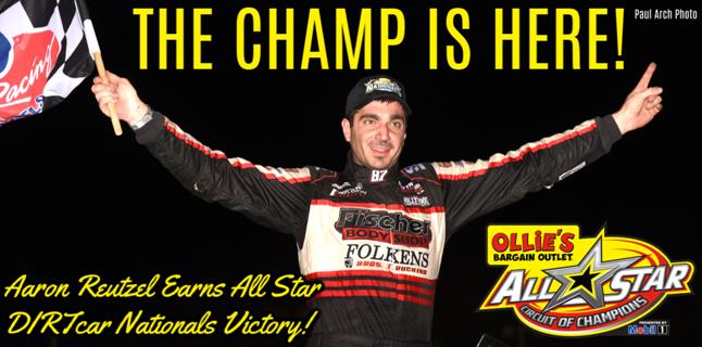 Aaron Reutzel scores Thursday night DIRT...