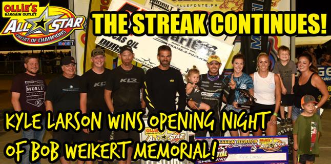 Kyle Larson continues All Star winning streak with...