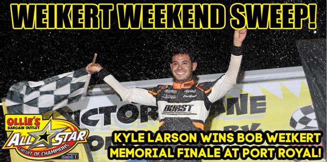 Kyle Larson caps Port Royal Speedway visit with Bo...