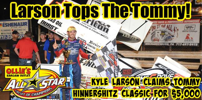 Kyle Larson defeats All Stars and Posse for Tommy...